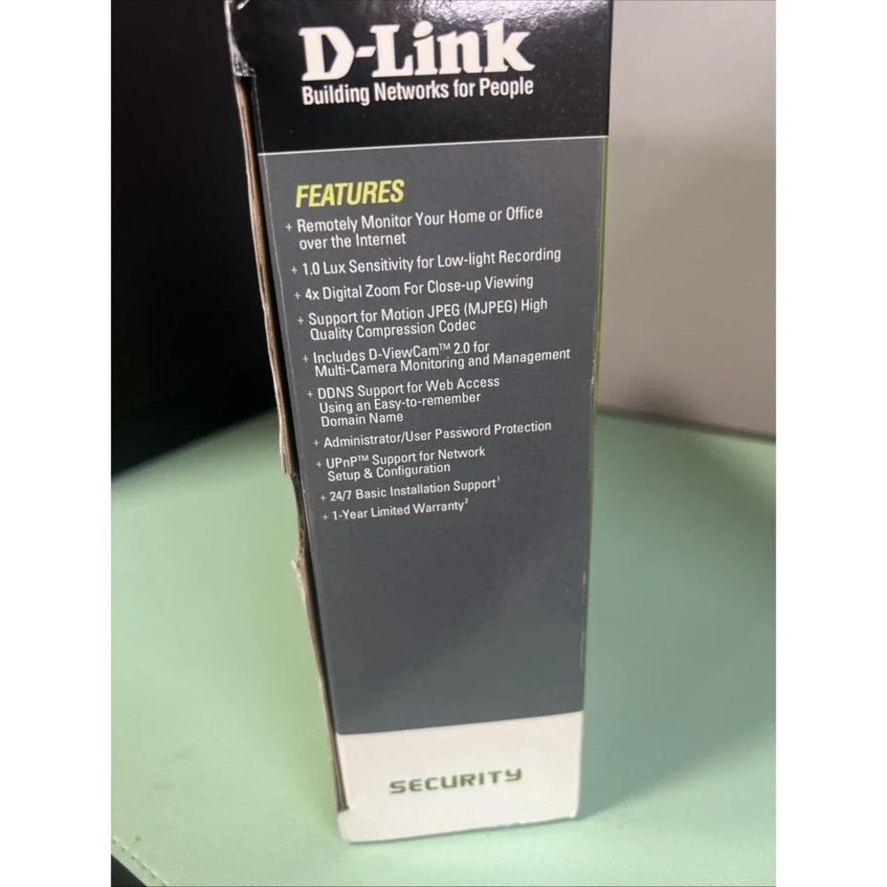 D-Link Security/Surveillance Home Camera W/ Power Adapter DSC-910